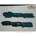Two color plastic injection molded power tool handles